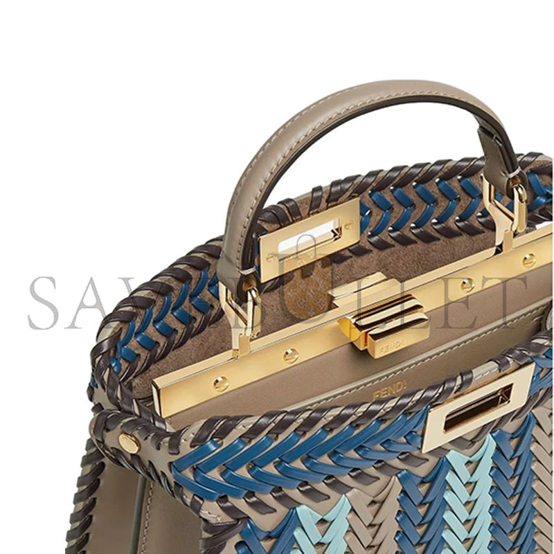 F**di peekaboo iseeu leather multicolour 8bn327as7ef1ppv (27*20*11cm)